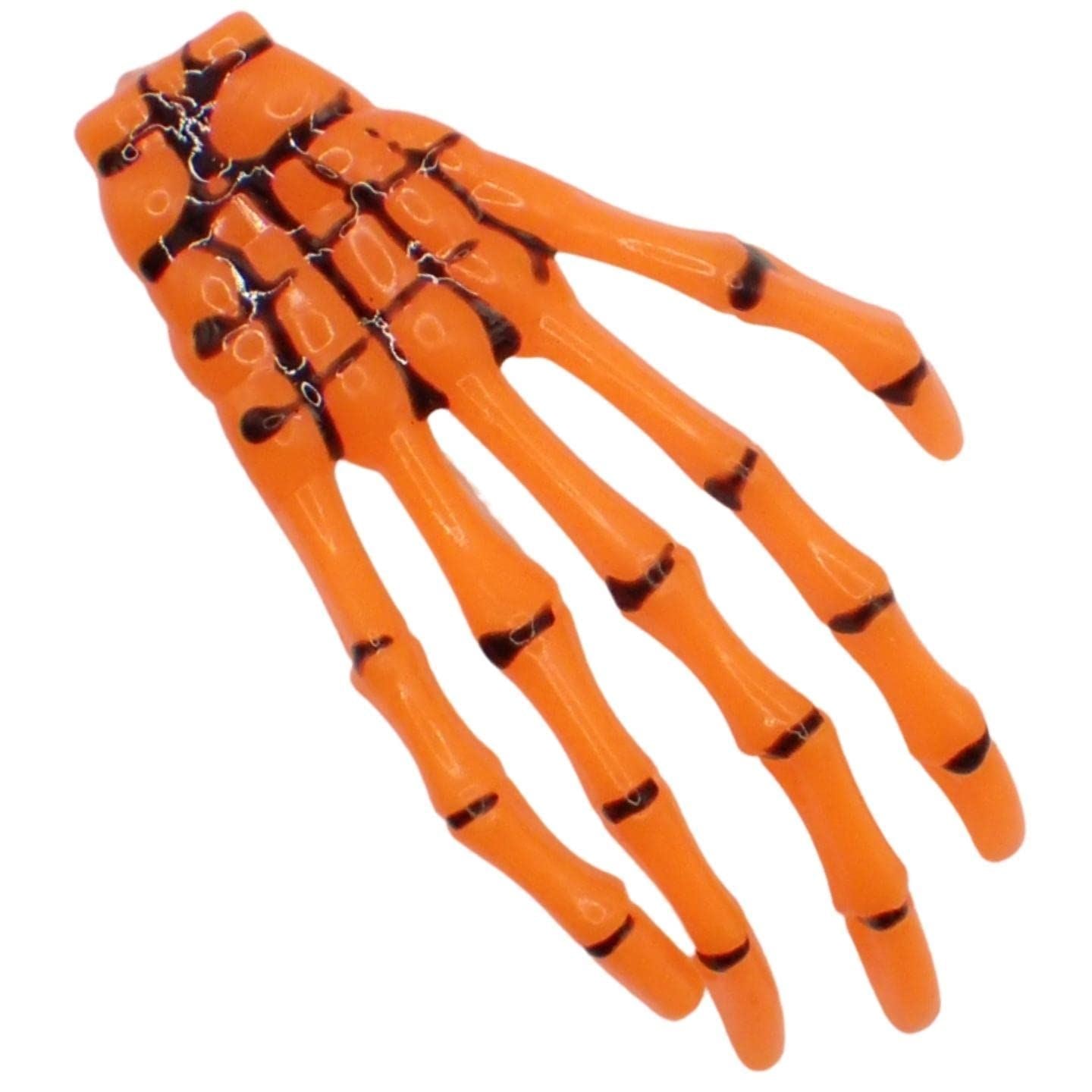 Skeleton Hand Hair Clips for Girls & Boys Halloween Accessories, Bright Gothic Skeleton Accessories